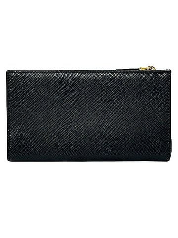 Prada Prada PRADA Wallet for Women and Men, Brand Name Long Wallet, Saffiano Leather, Black/Pink, 1ML506, Round Zipper (view 2)