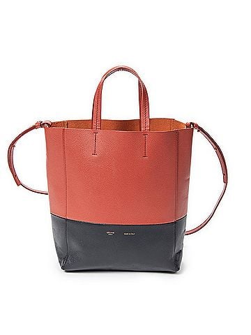 Céline Small Bicolor Vertical Cabas Tote (view 1)