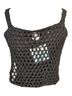 Travida 100% Cotton Solid Black Tank Top Size S - photo 2