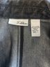 Chico's Black Denim Jacket Size 1 - photo 3