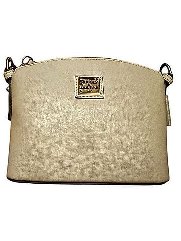Dooney & Bourke Saffiano Mini Domed Crossbody Leather Crossbody Bag (view 1)
