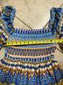 Flying Tomato 100% Polyester Aztec Or Tribal Print Blue Orange Yellow Casual Dress Size L - photo 6