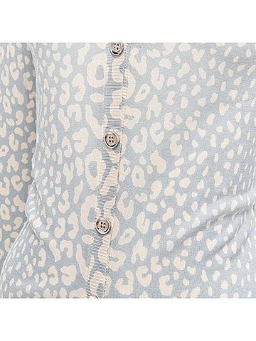 Gucci Gucci Vintage leopard print cashmere silk wool cardigan (view 2)