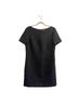 Tory Burch Print Gray Black Casual Dress Size 10 - photo 1