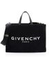 Givenchy 100% Leather Black Givenchy Canvas Logo Medium Shopper Tote One size - photo 1