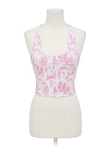 Beach Riot Yara Top in Pink Powder Toile (view 1)