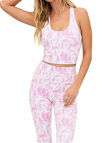 Beach Riot Yara Top in Pink Powder Toile (view 2)