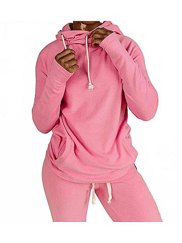 Ampersand Ave Doublehood‚Ñ¢ Sweatshirt in Pink Tulip (view 2)