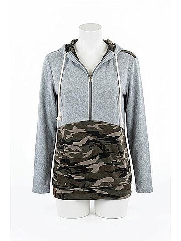 Ampersand Ave Halfzip Hoodie in Cadet Cutie (view 1)