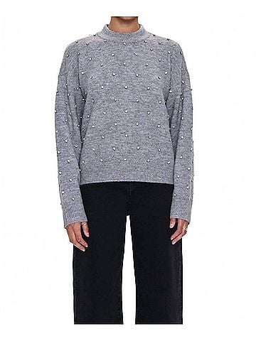Pistola Aura Crewneck Sweater in Charcoal Diamonte (view 2)