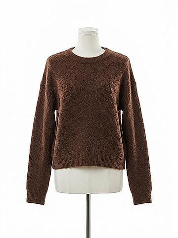 Astr Selbie Long Sleeve Sweater in Brown (view 1)