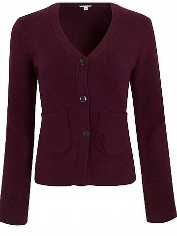 Pistola Aeron Cardigan in Claret (view 1)