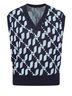 Dodo Bar Or Graphic Blue Sweater Vest Size S - photo 1