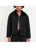 Old Navy 100% Nylon 100% Polyester 100% Recycled Polyester Solid Black Coat Size L - photo 3