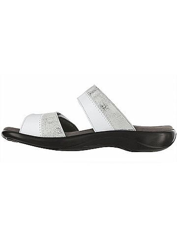 SAS Women's Nudu Slide Sandal in Silver/White (view 2)