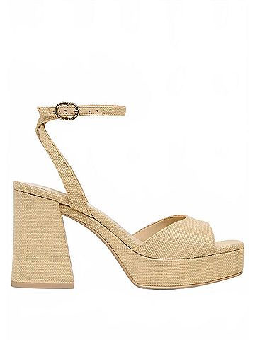 Dolce Vita Women's Felica Heeled Sandal in Natural Raffia (view 1)