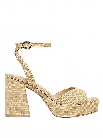 Dolce Vita Women's Felica Heeled Sandal in Natural Raffia (view 1)