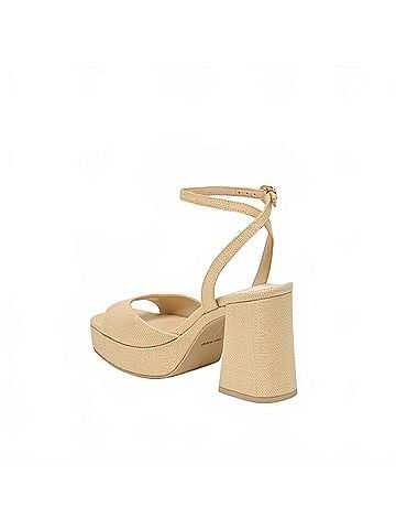 Dolce Vita Women's Felica Heeled Sandal in Natural Raffia (view 2)