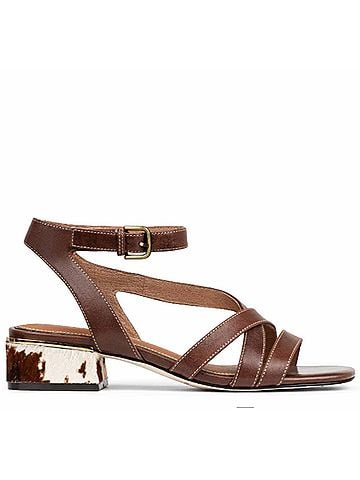Donald J Pliner Women's Frannie Ankle Strap Sandal in Whiskey Brown (view 1)