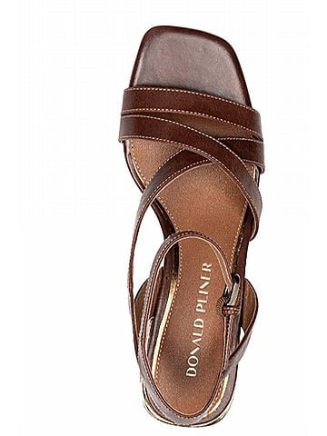 Donald J Pliner Women's Frannie Ankle Strap Sandal in Whiskey Brown (view 2)