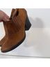 BOC 100% Leather Tan Ankle Boots Size 7 1/2 - photo 7
