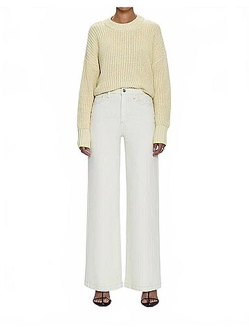 Pistola Lana High Rise Ultra Wide Leg Jeans in Ecru (view 2)