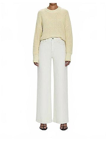 Pistola Lana High Rise Ultra Wide Leg Jeans in Ecru (view 2)