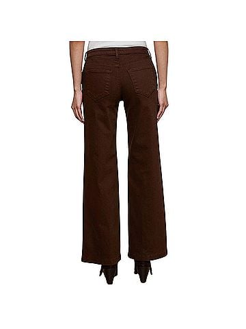 L'Agence Women's Joanne Low Rise Wide Leg Jean in Brown (view 2)