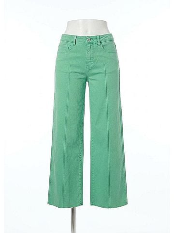 FDJ Women's Olivia Wide Ankle Denim Pants in Patina (view 1)