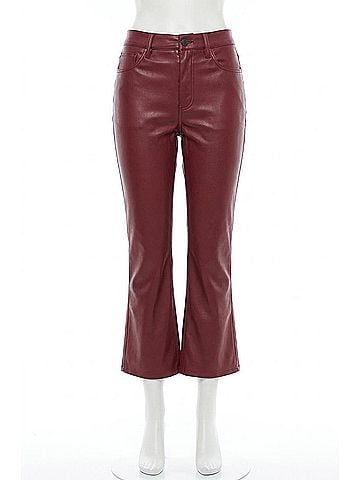 Pistola Women's Lennon High Rise Crop Boot Pants in Carmine (view 1)