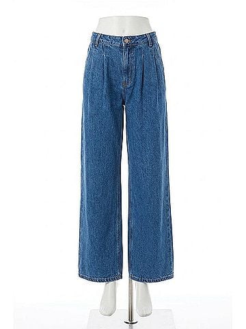 Pistola Victoria Lightweight High Rise Denim Trouser Pant in Midnight Sun Wash (view 1)