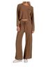 Elan Solid Brown Drawstring Wide Leg Pants in Caramel Size XL - photo 2