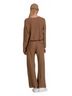 Elan Solid Brown Drawstring Wide Leg Pants in Caramel Size XL - photo 3