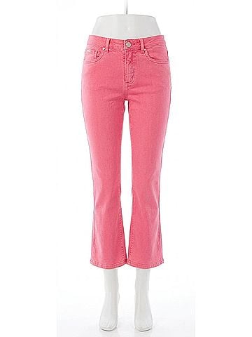 FDJ Olivia Boot Crop Jeans in Flamingo Pink (view 1)