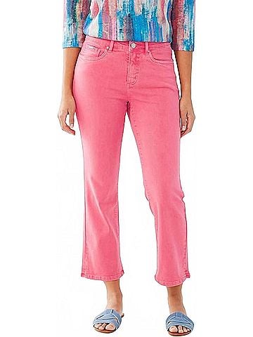 FDJ Olivia Boot Crop Jeans in Flamingo Pink (view 2)