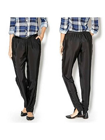 BCBGeneration Woven Sportswear Pant in Black (view 2)