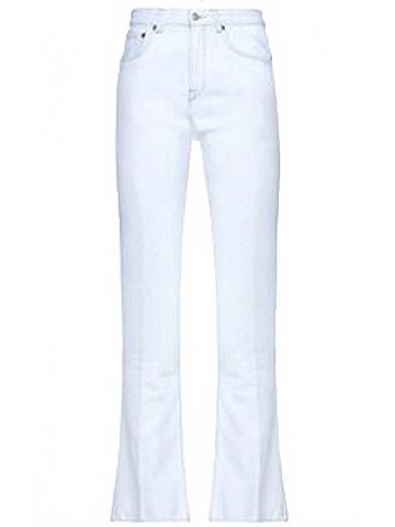 Golden Goose Women's High Rise Boot Cut Jeans in Blue (view 2)