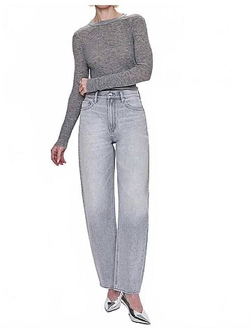 Pistola Wes High Rise Barrel Jeans in Engima (view 2)