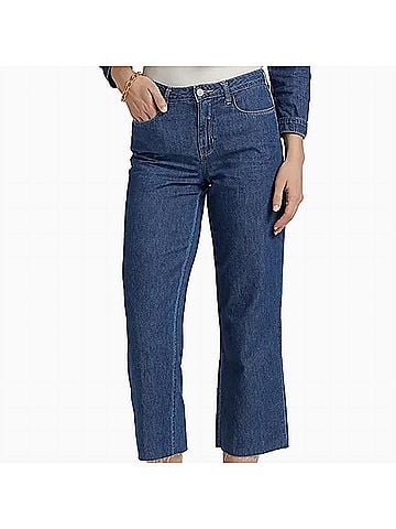 L'Agence Wanda Cropped Wide-Leg Jeans in Spokane (view 2)