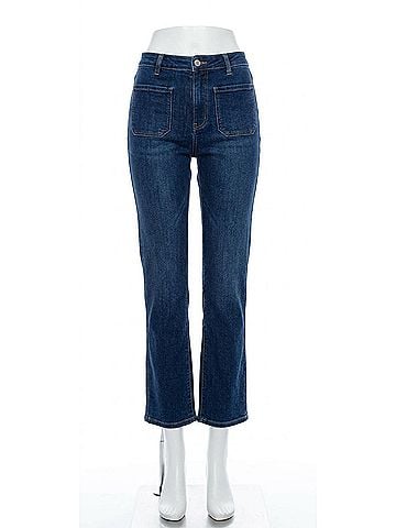 L'Agence Noya Cropped Slim Flare Jeans in Sterling (view 1)