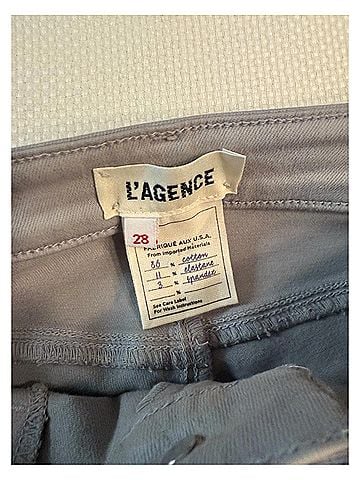 L'Agence Women's Marguerite High Rise Skinny Jeans in Greystone Coated (view 2)
