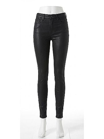 Pistola Aline High Rise Skinny Jeans in Coated Night Sky (view 1)