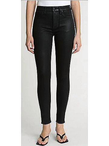 Pistola Aline High Rise Skinny Jeans in Coated Night Sky (view 2)