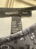 Mango Floral Multi Color Black Gray Cocktail Dress Size XS - photo 3