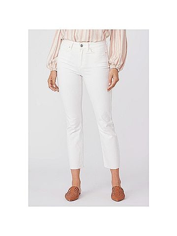 Paige Women's Cindy Corduroy Pant in Ecru (view 2)