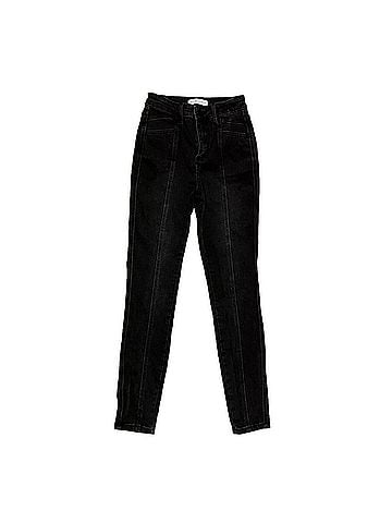 Flying Monkey High Rise Skinny Jean in Black (view 1)