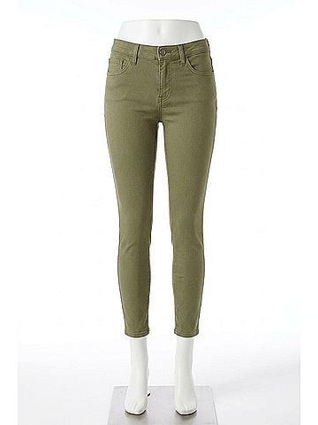 L'Agence Margot High Rise Skinny Jeans Pants in Basil (view 1)
