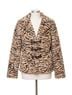 Hutch Animal Print Brown Tiffy Coat in Leopard Size S - photo 1