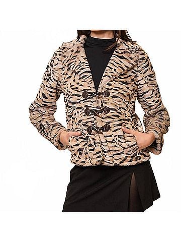 Hutch Tiffy Coat in Leopard (view 2)