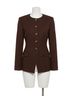 Astr Solid Brown Bellmere Tailored Jacket in Brown Size L - photo 1